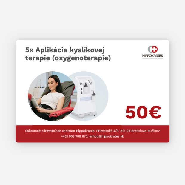 5x Aplikácia kyslíkovej terapie (oxygenoterapia)