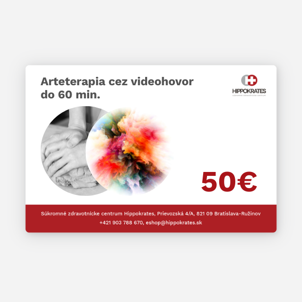 Arteterapia cez videohovor do 60 min.
