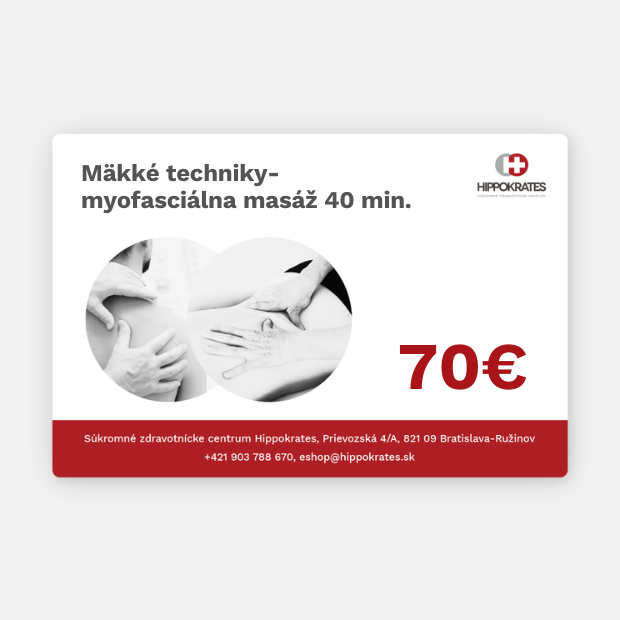 Mäkké techniky- myofasciálna masáž 40 min.